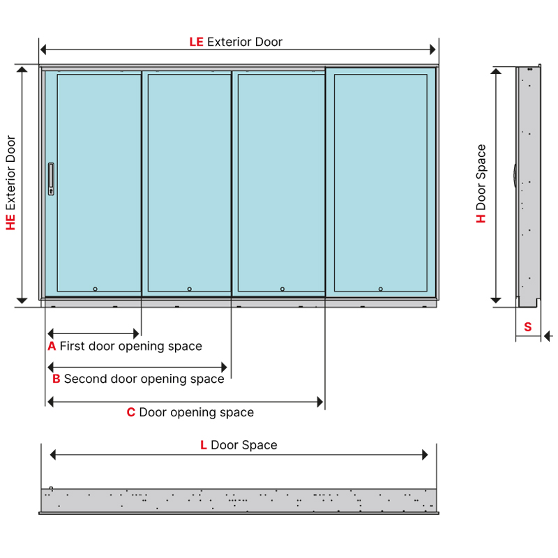 Four wings door  2055
